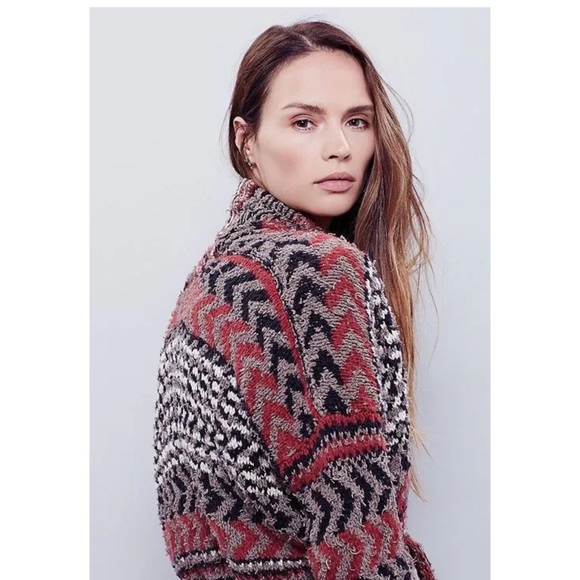 Free People Iona Long Belted Cardigan Duster Sweater - Picture 2 of 12